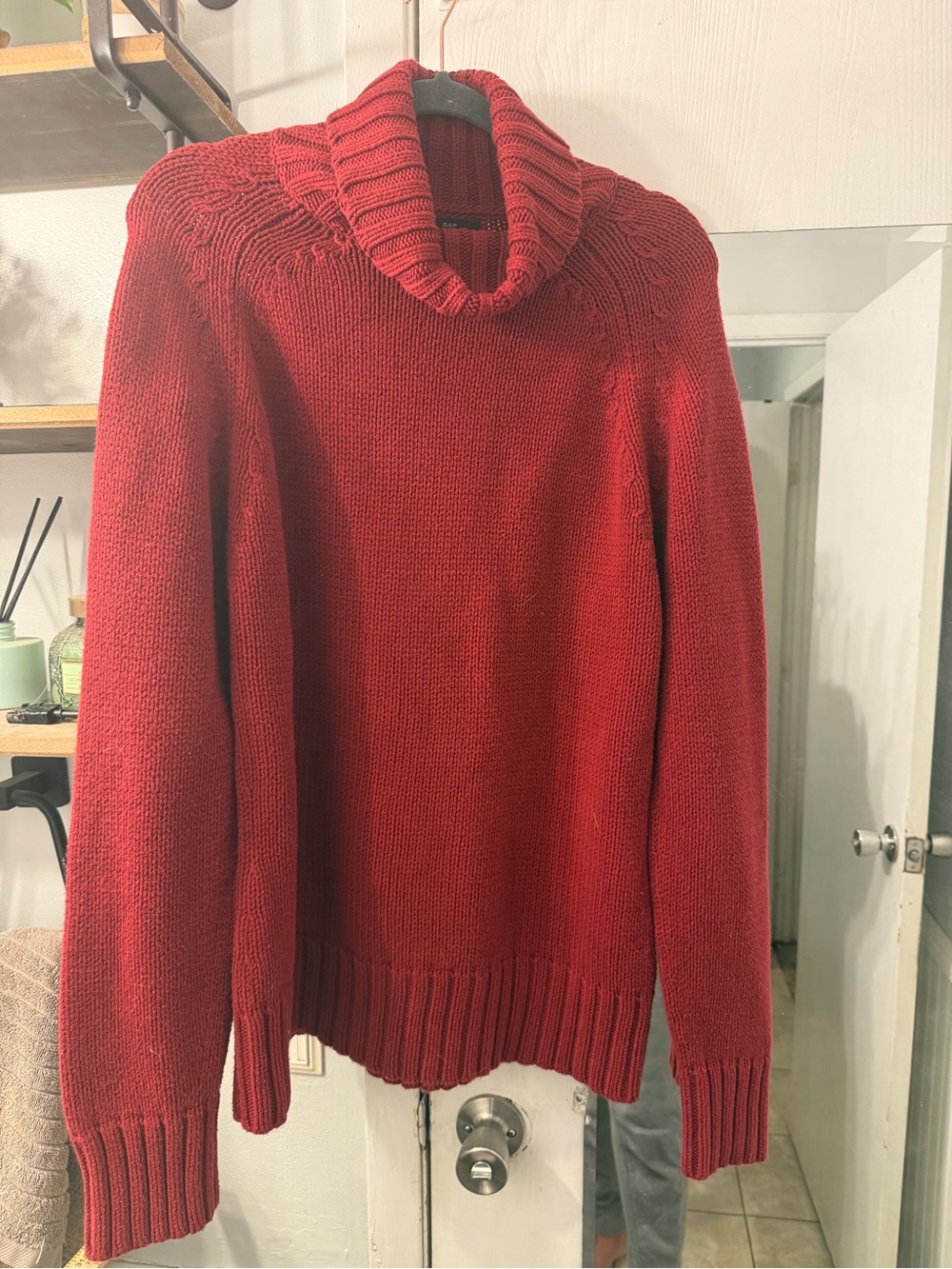 GAP Men's Red Turtleneck Sweater
